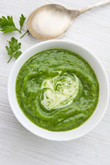 зеленый суп пюре