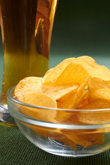 potato chips and beer