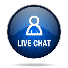 live chat internet icon