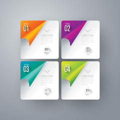 Infographics vector design template.