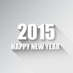 Modern simple Happy new year card (2015)