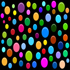 glossy color dots background vector