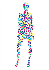 Vector Human body outline