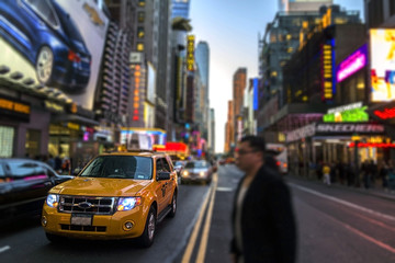 Fototapeta na wymiar New York Taxi