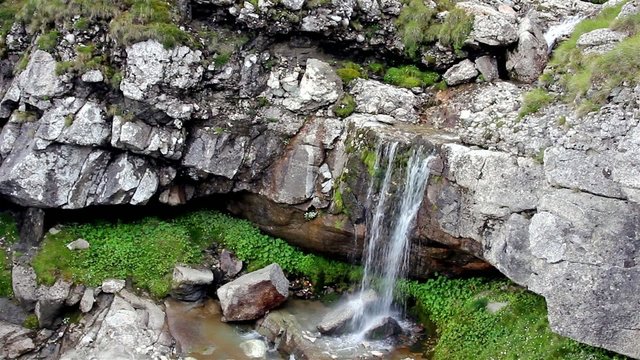 Waterfall in Bucegi Mountains Romania