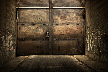 Iron Door Urban Interior Stage