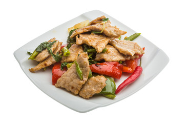 Pork with vegetables
