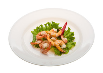 Unshelled king prawn