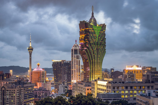 Macau, China City Skyline © SeanPavonePhoto
