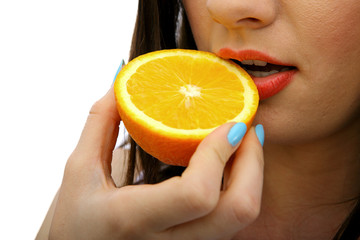 pomarańcza i usta