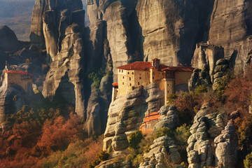 Fototapeta na wymiar Photo of the Holy Rousanou Monastery