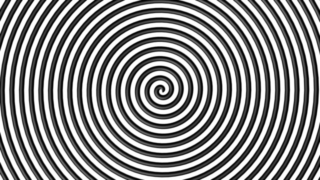 Black And White Hypnotic Circle