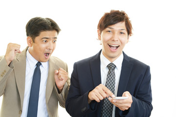 笑顔のビジネスマン