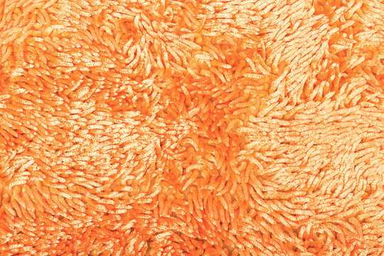 Orange Carpet Fabric Background