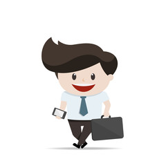 Businessman in action