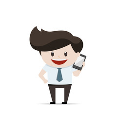 Businessman in action