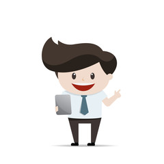 Businessman in action