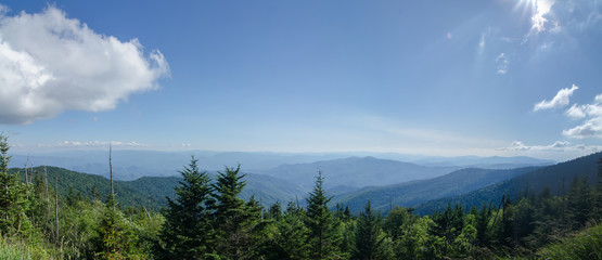 View from Clingman's Dome in the Great Smoky Mountains National