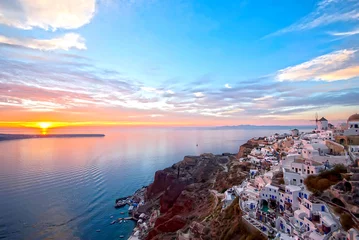 Zelfklevend Fotobehang Oia Santorini © Dessie