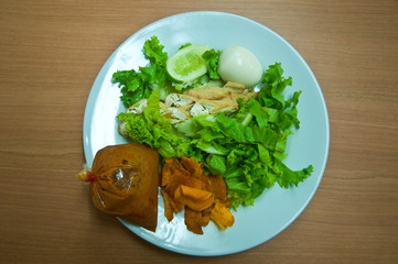 Islamic Salad on white dish