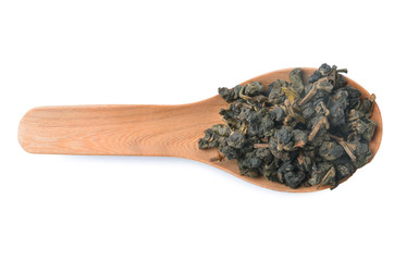 Heap of Chinese green tea