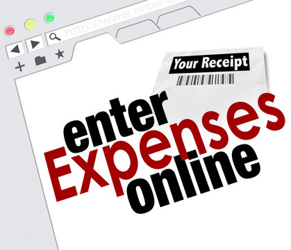 Enter Expense Report Online Receipts Reimbursement Website