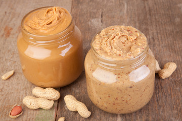 two jars of peanut butter