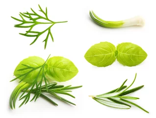 Crédence de cuisine en verre imprimé Herbes Spice isolated on white background.