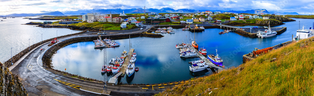 Poster Stykkisholmur Harbor