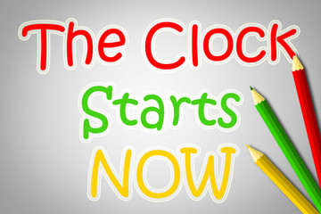 The Clock Starts Now Concept