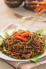 asian spicy fried noodle