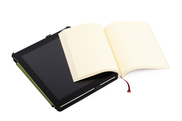 open book isolated on white background