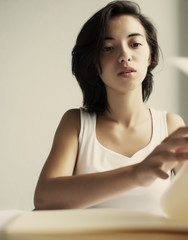Naklejka premium asian woman