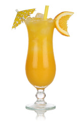 Naklejka na ściany i meble Orangen Früchte Cocktail Saft isoliert