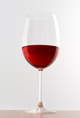 Elegant glass of red wine