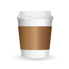 paper coffee cup vector