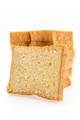 Bread isolated on white