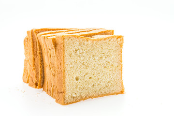 Bread isolated on white