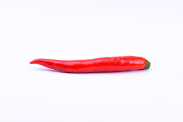 Naklejka premium red hot chili on a white screen