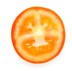 Tomato isolated on white