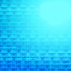 triangles blue background with lines, easy all editable