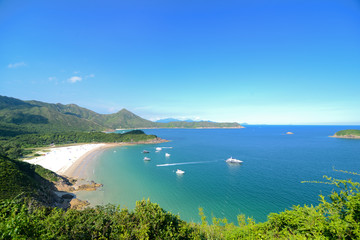 Fototapeta na wymiar Clear Water Bay, Sai Kung, Hong Kong Global Geopark