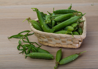 Green fresh peas