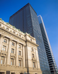 Naklejka premium NYC architecture - old and new.