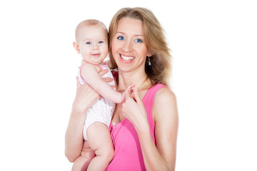 junge mutter mit baby
