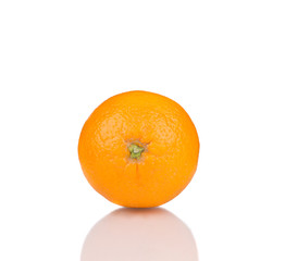 Ripe orange close up.