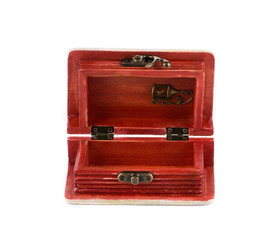 Wooden jewelry box.
