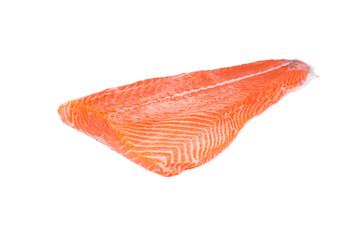 Raw salmon fillet.