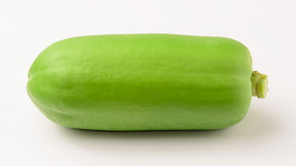 papaya fruits on white background