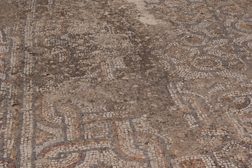 Preserved ancient stone mozaics